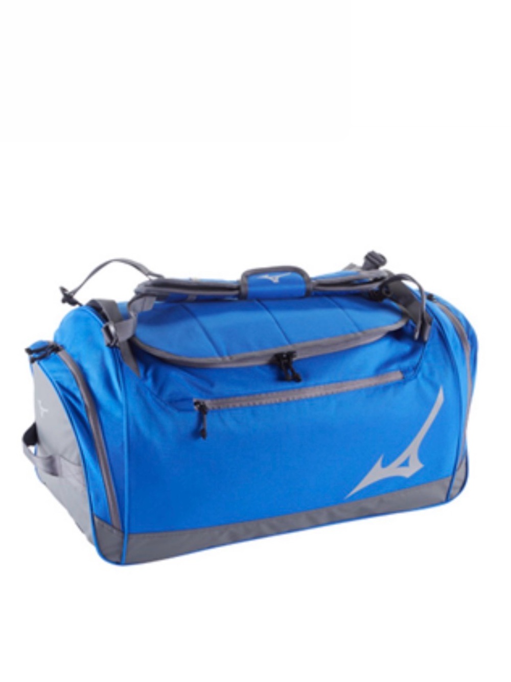 Mizuno Royal Blue and Gray Duffel Bag with Shoulder Strap